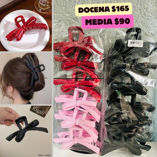 Pinza en forma de moño de colores, codigo a239