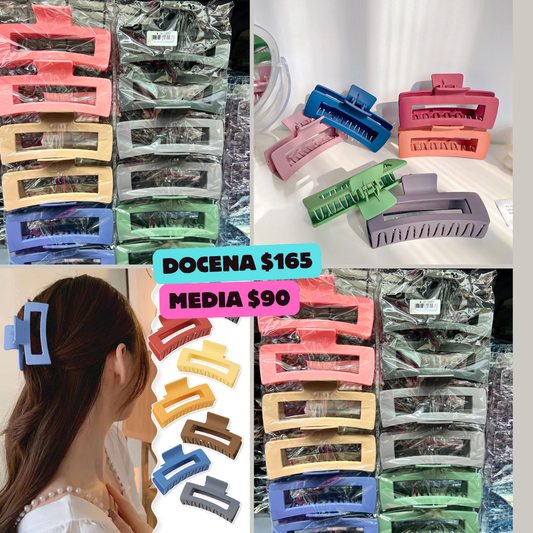 pinza rectangulo de colores, codigo a287bis