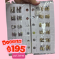 pinza corazon minis en par, de meta, 12 ares, codigo 21046