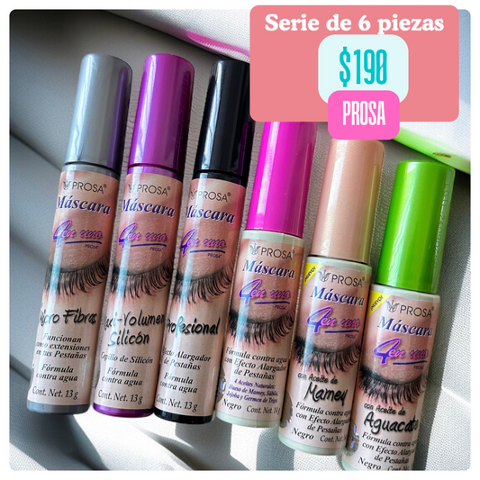 Juego de rímelas prosa, paquete con 6 piezas, codigo a242