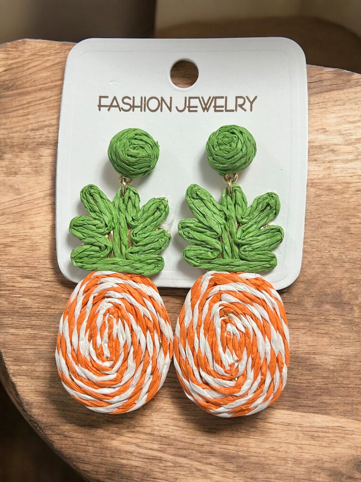 arete, piñas, chapa de oro