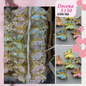 pinza mariposa de colores, docena, codigo a126