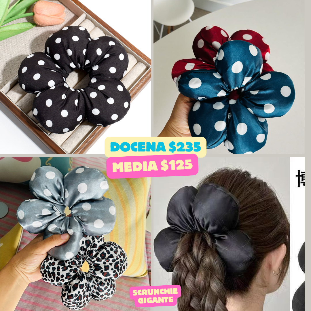 Scrunchie gigante acolchonado, codigo a61