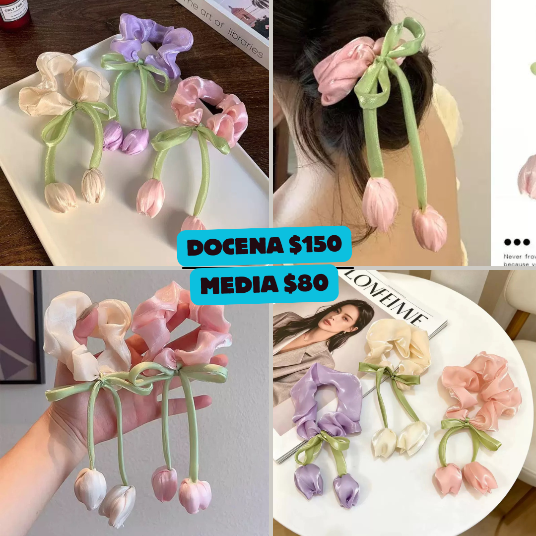 scrunchie tulipan, codigo a59