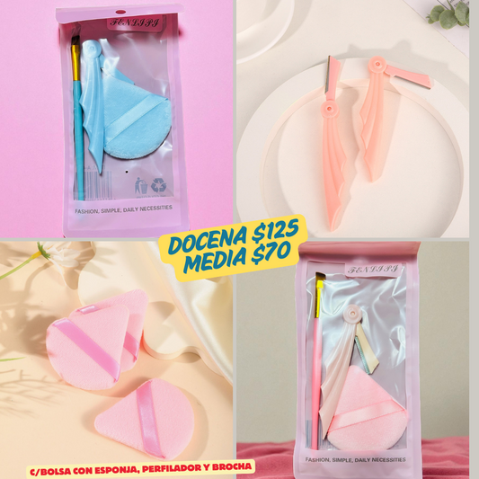 Perfilador con esponja y brocha, codigo a278bis