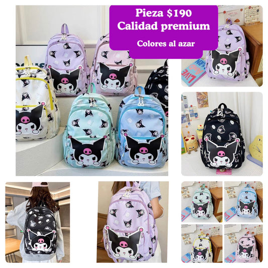 Mochila kuromi, colores al azar, codigo KUROMI codigo a909