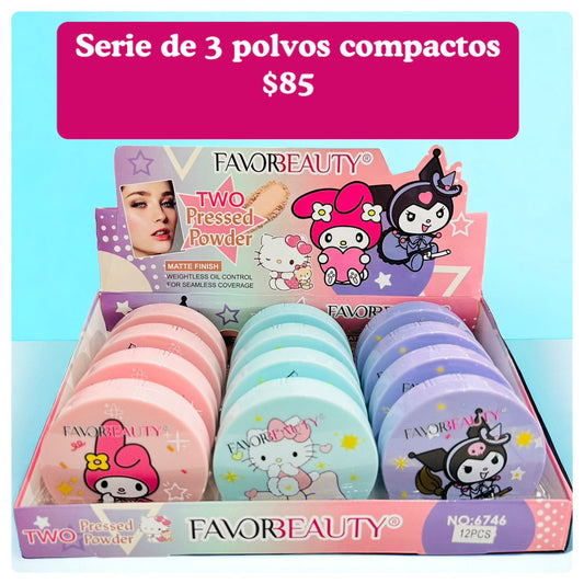 Polvo compacto, juego de 3 , codigo A72