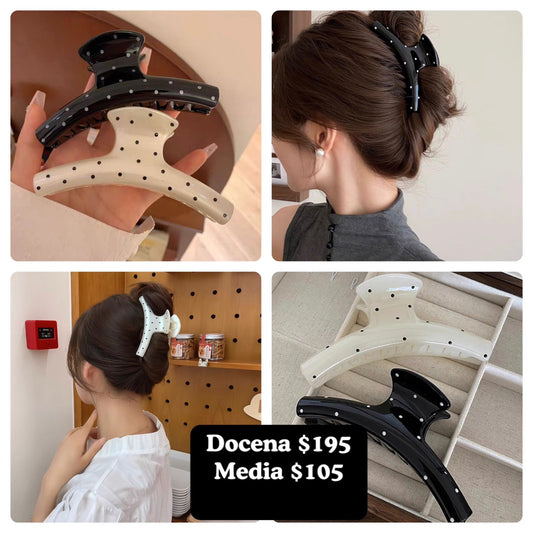 Pinza de puntos, negro y blanco, codigo a803