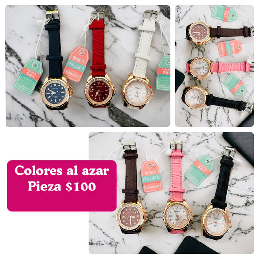 Reloj de dama, colores al azar, codigo A132