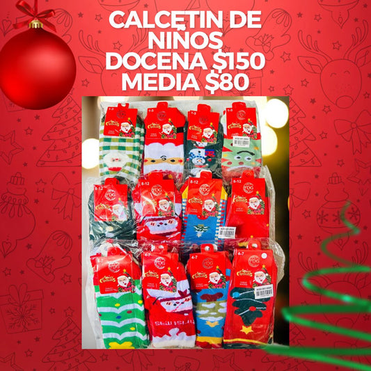 Calcetin de niños navideño codigo A93