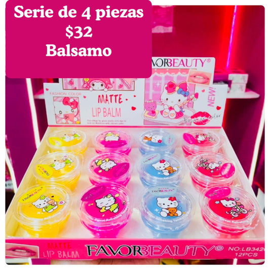 Balsamo kitty, serie de 4 piezas, codigo a64