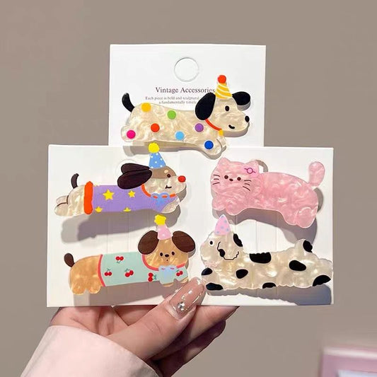 broches de perritos en par, acrilico, codigo a137bis