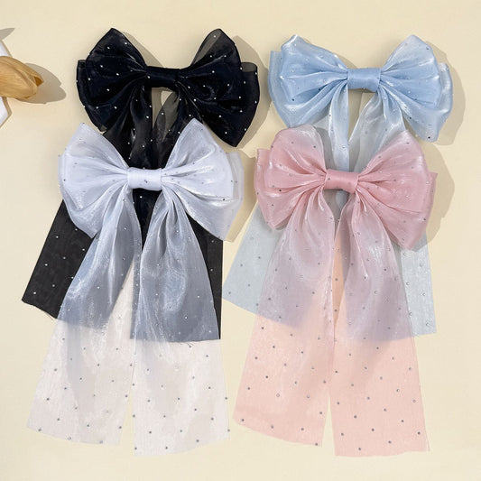 moño transparente con piedra, codigo a199