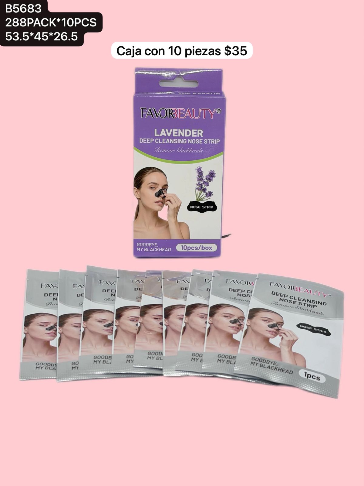 Parche para puntos negros levanta, set con 10 piezas, codigo B5683