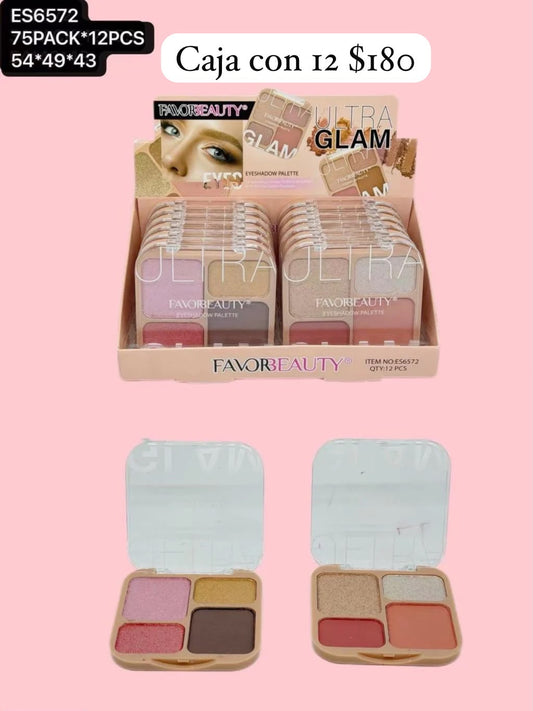 set de sombras, caja con 12 piezas, codigo es6572