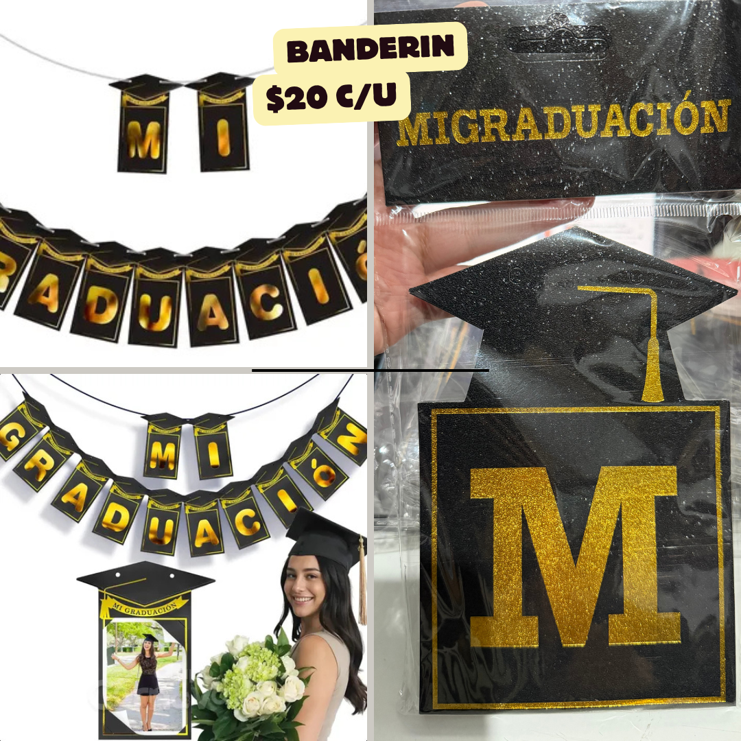 banderín graduacion, codigo a52