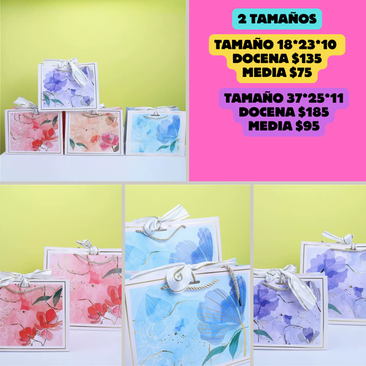 Bolsa de regalos flores, 18*23*10 , codigo a 907