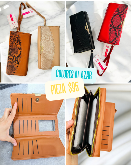 Cartera rectangular, color al azar, codigo a827 a137