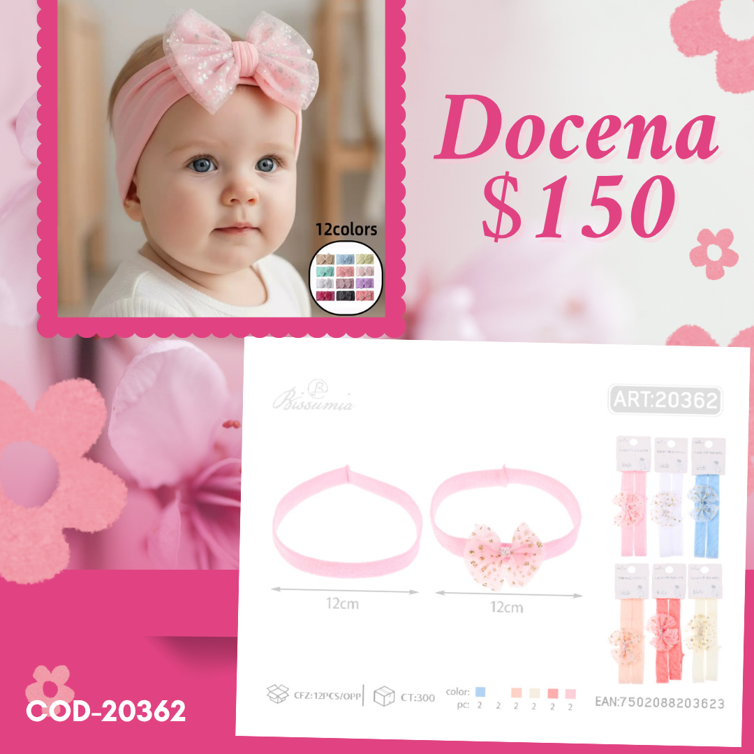 valerina de bebe, colores variados, codigo 20362
