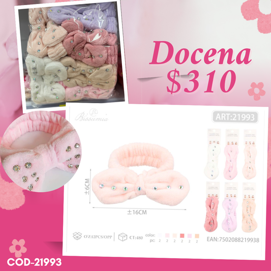 diadema skyn de piedras, docena, codigo 21993