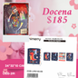 bolsa de regalo de cohete y dinosaurio, mide 24*32*1o cm, codigo a291
