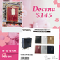bolsa de regalo con orilla, mide 18*23*12 cm, codigo a314