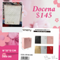 bolsa de regalo lisa con oríllalos, mide 18*23*12, codigo a315