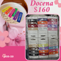 cucas rectangulares, en set, docena, codigo a321