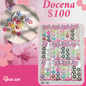 set de con 6 cucas estrellas c/u, 12 sets, codigo a329