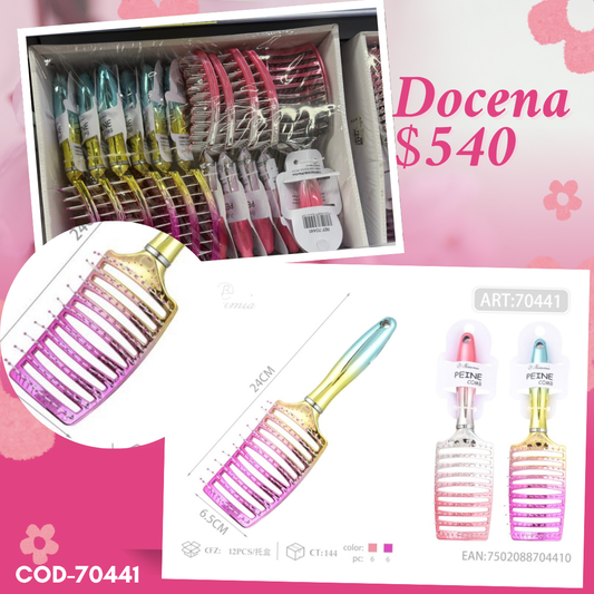 cepillo metálico grande, docena, codigo 70441