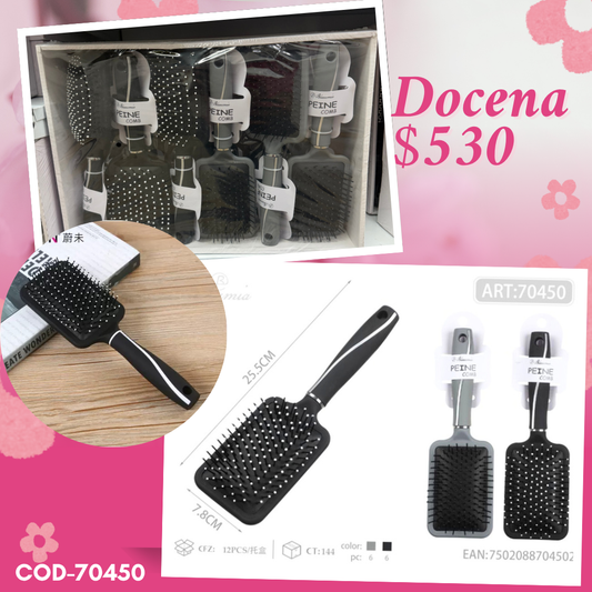 cepillo negro grande,docena, codigo 70450