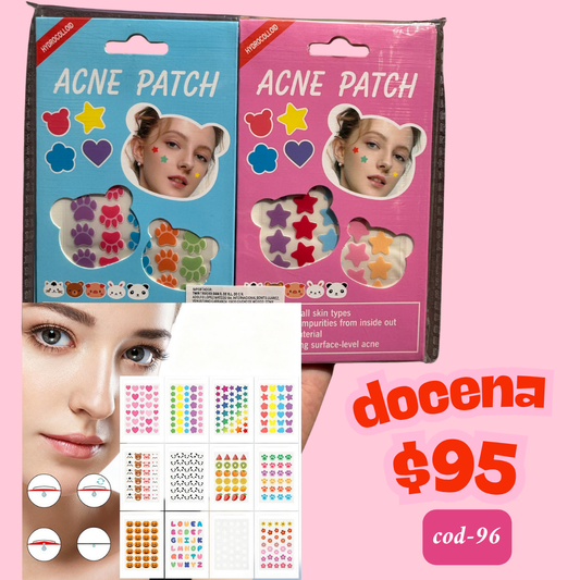 paquete con 12 plAntillas de parches variados, codigo a96