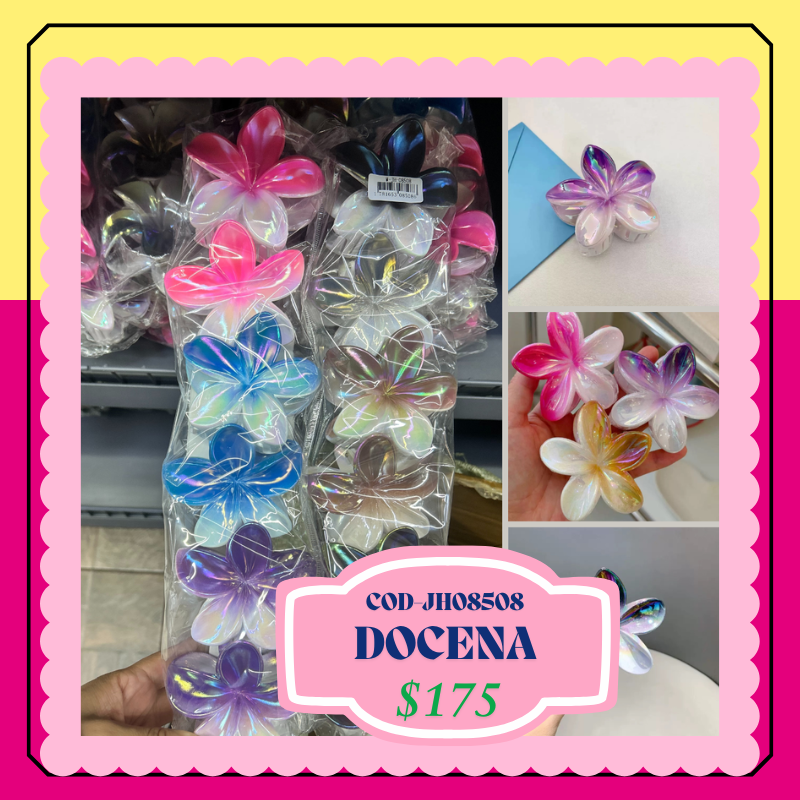 pinza hawaiana 2 tonos, codigo JH08508