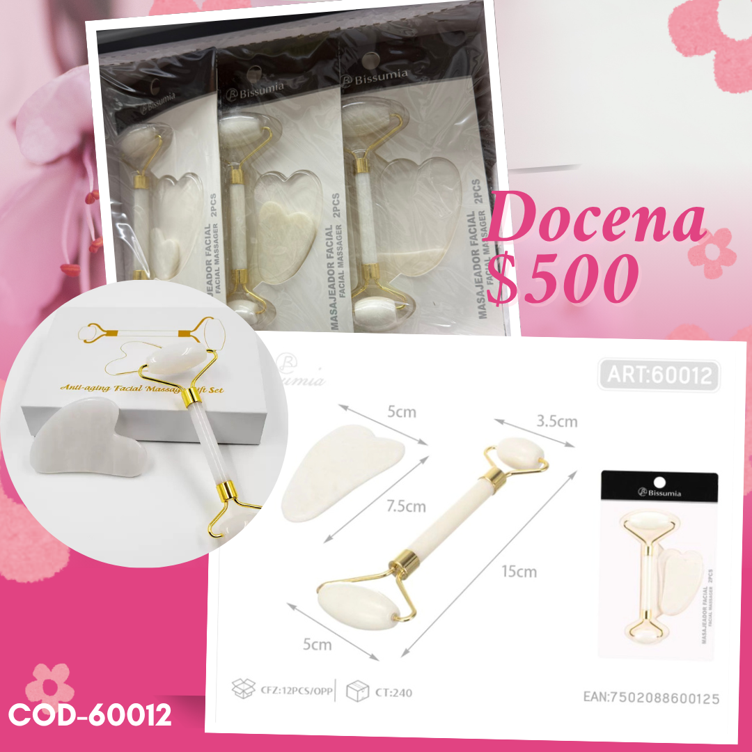 rodillo de mármol con accesorio, docena, codigo 60012