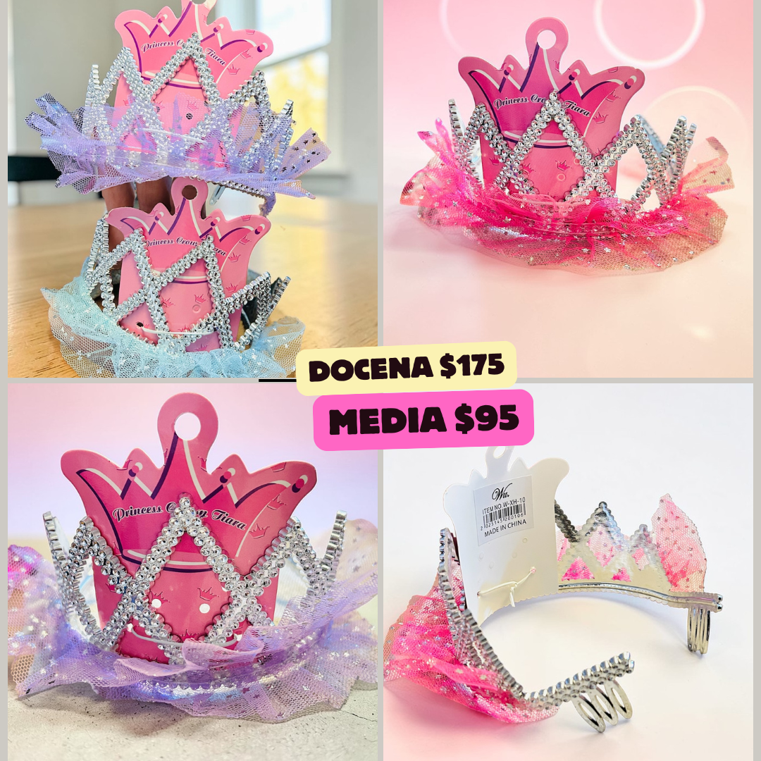 Corona de princesa con tul,  codigo a297bis