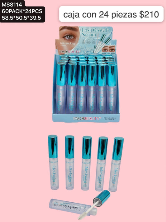 serum para pestañas, caja con 24 piezas, codigo ms8114