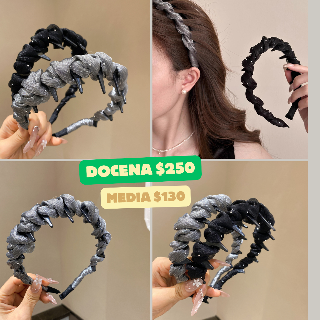 diadema satin con destello, codigo a219bis
