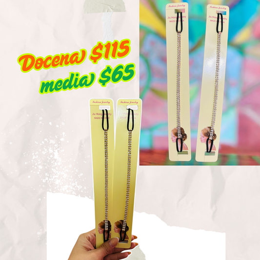 Diadema con piedra y liga, codigo a86