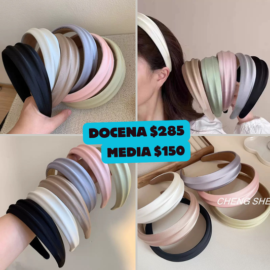 diadema satin gruesa, codigo a51bis