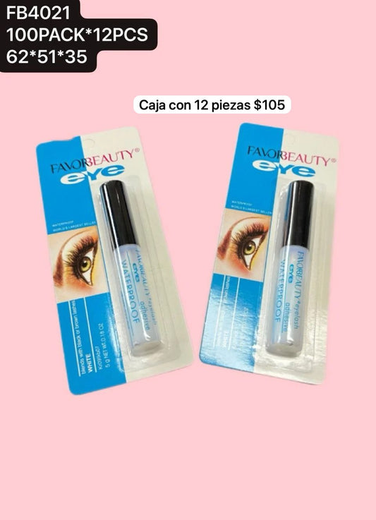Pegamento para pestañas, blanco, docena, codigo FB4021