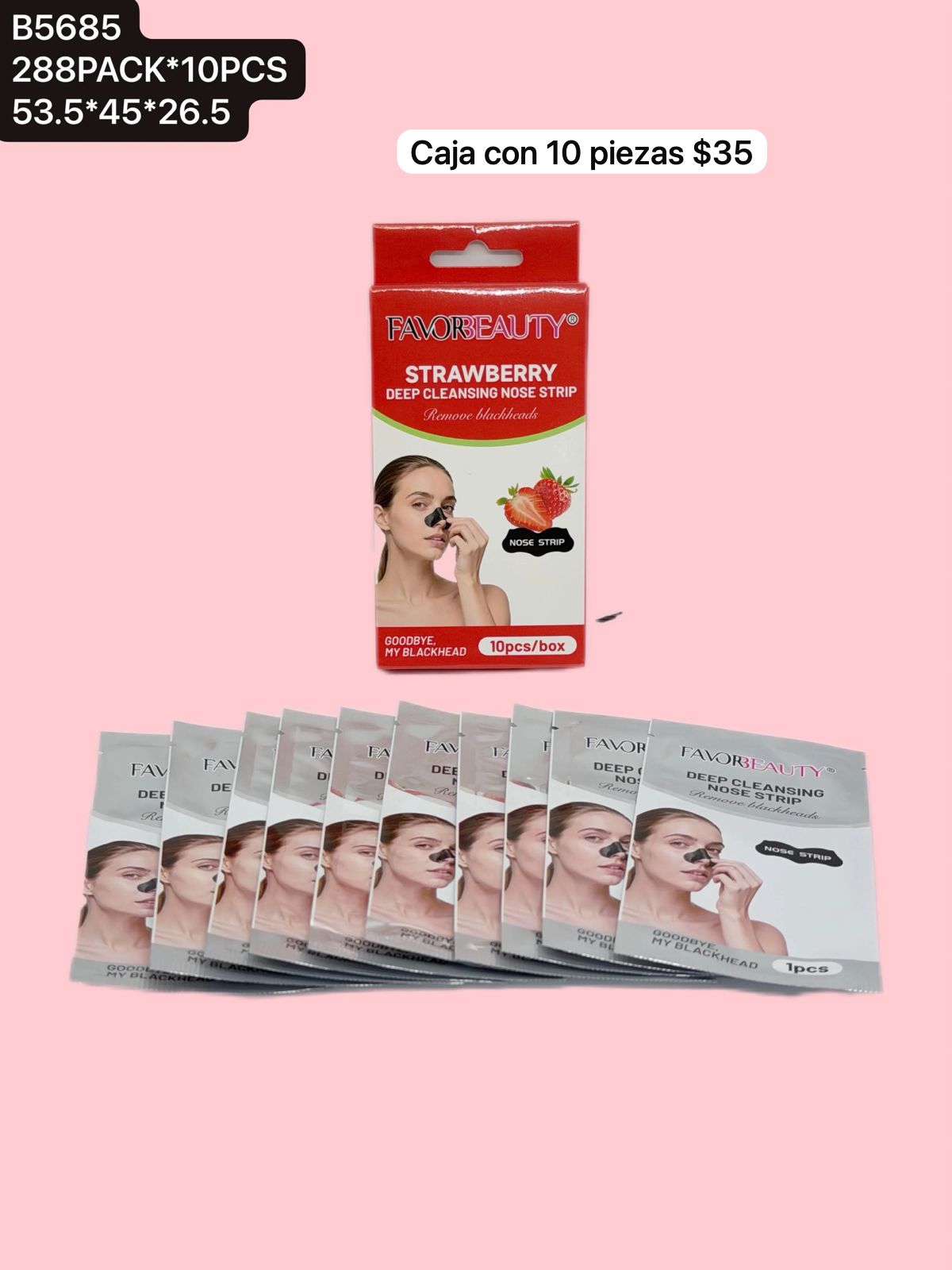 Parches para nariz, set con 10 piezas, codigo B5685