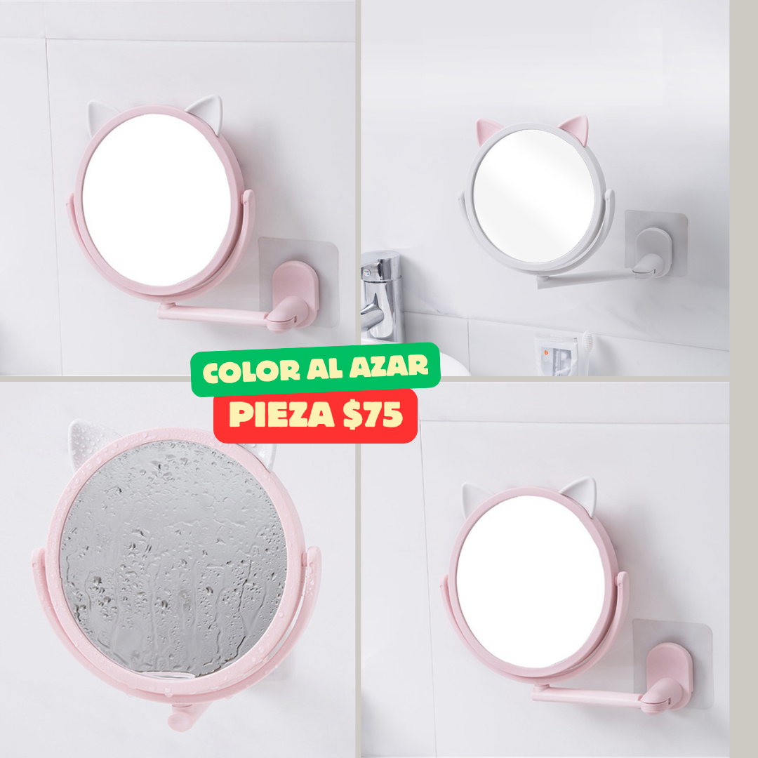 espejo para pared de orejitas, color al azar, codigo AB3