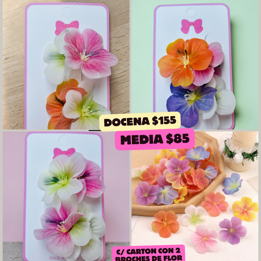 flores empares de colores, codigo a711