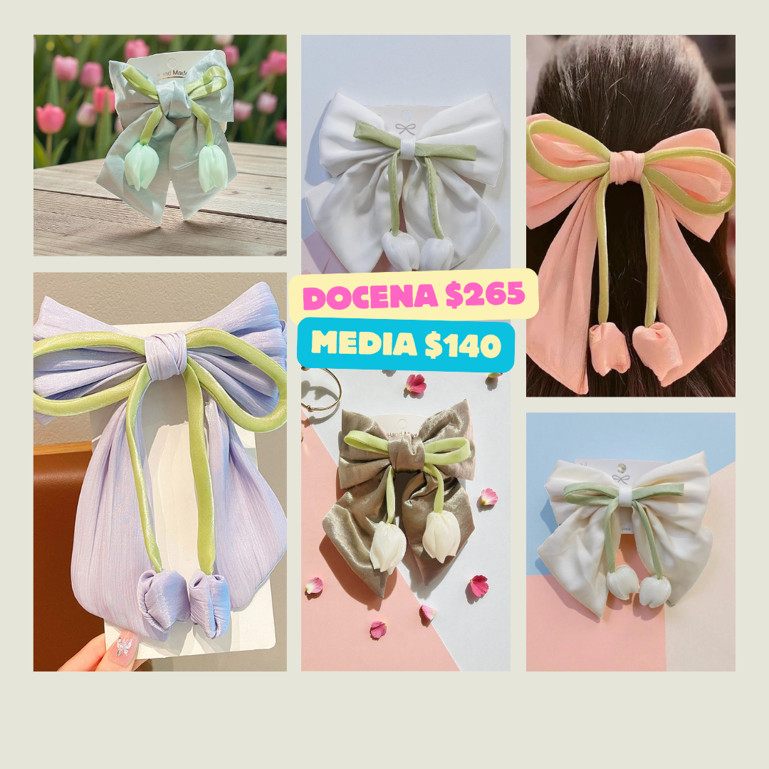 Moño tulipán grande, código a108