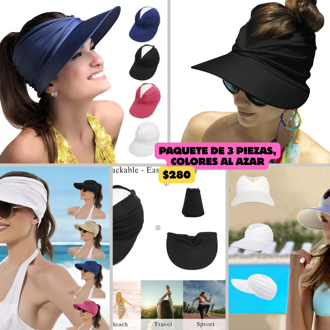 Gorras de dama, juego de piezas, colores al azar, codigo a917