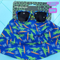 Gorra dinosaurio con lentes, codigo a266bis
