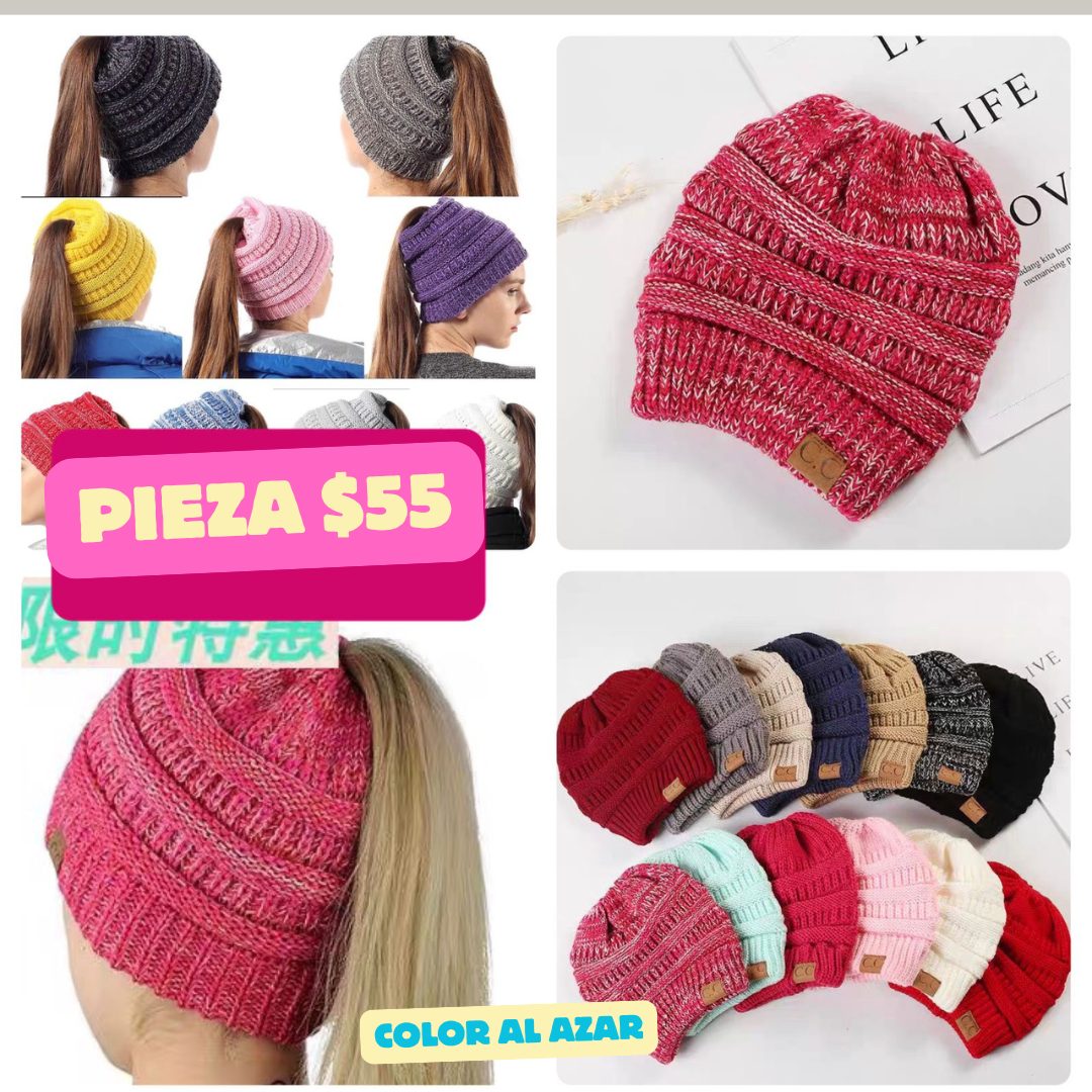 gorro de dama, para sacar la coleta, codigo a257