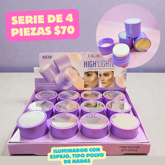 serie de 4 iluminadores con espejo, codigo a292