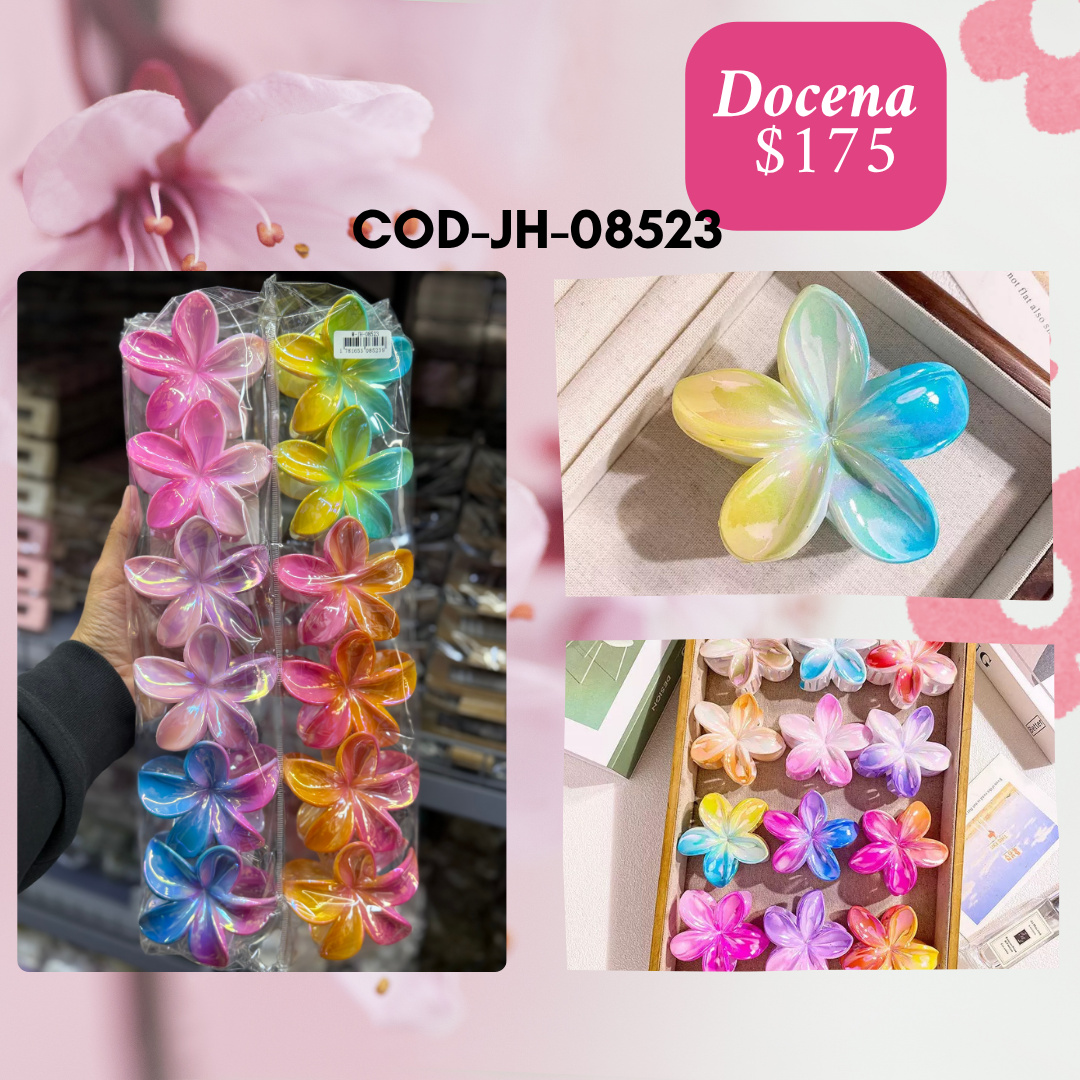 pinza hawaiana a brillosa degradada, docena, codigo jh-08523