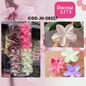 pinza hawaiana en tonos rosas, docena, codigo jh-08527